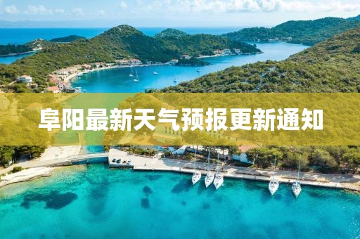 阜阳最新天气预报更新通知