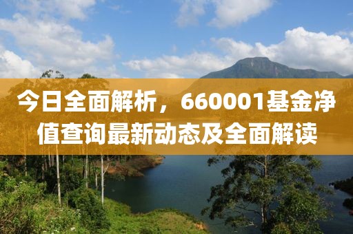 今日全面解析，660001基金净值查询最新动态及全面解读