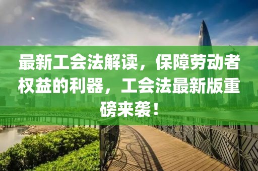 最新工会法解读，保障劳动者权益的利器，工会法最新版重磅来袭！