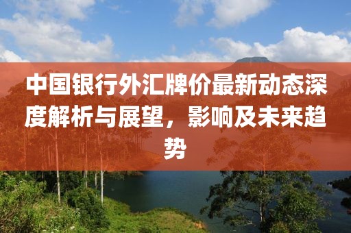 中国银行外汇牌价最新动态深度解析与展望，影响及未来趋势