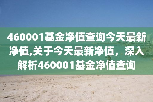 460001基金净值查询今天最新净值,关于今天最新净值，深入解析460001基金净值查询