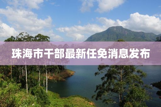 珠海市干部最新任免消息发布