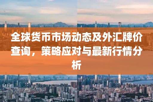 全球货币市场动态及外汇牌价查询，策略应对与最新行情分析